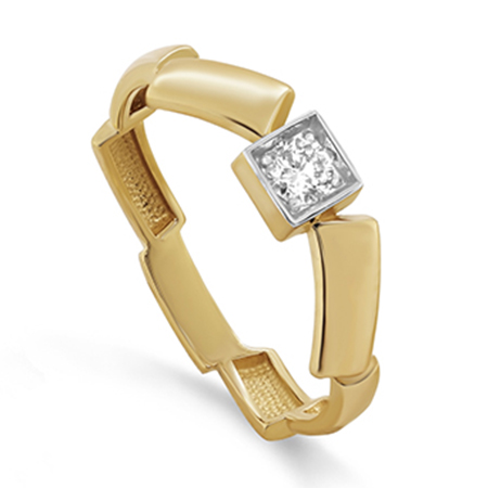 Кольцо, золото, бриллиант, 11-21851-1000